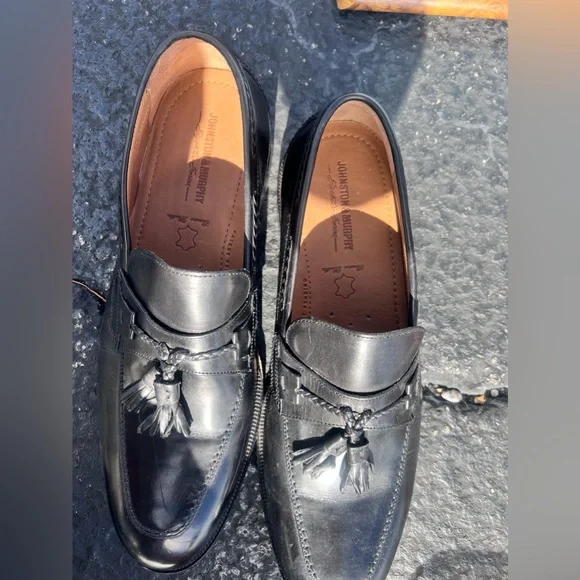 New black leather men’s loafer - Picture 1 of 5